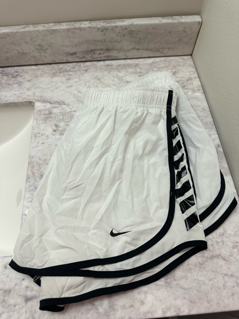 Nike White Running Shorts
